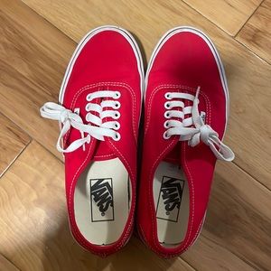 Lightly Used Red Vans